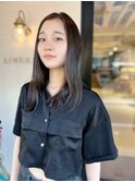 ストレートセミロング