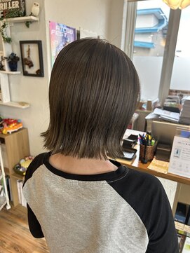 ヘアスタジオ ブリエ(HAIR STUDIO BRILLER) 2025　ボブ×オリーブ