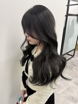 イーラ(era)&nbsp;RENYA☆ オリーブカラー レイヤーカット 黒髪小顔オリーブグレー