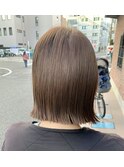 30代40代大人可愛い小顔ショートカット外ハネボブハイライト