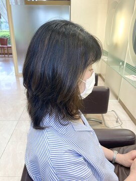 松本平太郎美容室 土浦パートワン(PART1) 大人ミディアムハイライト　20代30代40代50代60代　土浦