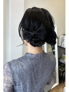 エアージーモ(Air G mo) お呼ばれヘア♪ツイン団子ヘア