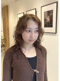 外国人風レイヤーたっぷりウェーブパーマ