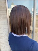 切りっぱなしボブ