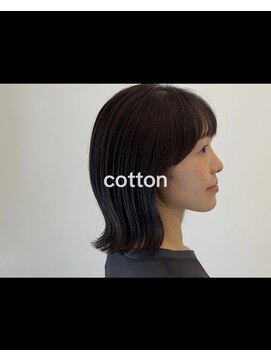 コットン(cotton) 外はねミディアムボブ