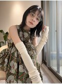 顔まわりレイヤー外ハネ韓国風ヘア髪質改善浦和ボブ