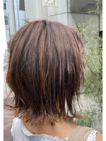 crowndot【銀座】 髪質改善ケアカラー×ピンクベージュ【東銀座,銀座美容室】