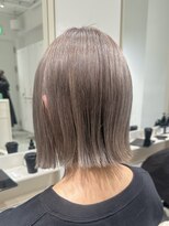 ラミ(L'ami) 《吉田丞》くびれる外はねボブ/ミルクティーグレージュ