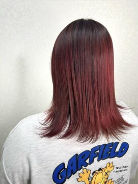 美容室 ハルミ ヘア リゾート 川口店(Harumi Hair Resort) 前髪/アンブレラカラー/こなれミディ/イメチェン/ウェーブパーマ