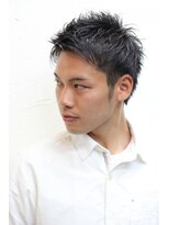 ゼロヘアー(zero hair) メンズ　爽やかショート　七三 + ツーブロック