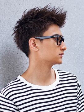 アフロート ディル(AFLOAT D'L) AFLOAT《矢田菜津紀》メンズビジネス３０代ショート◎メガネ髪型