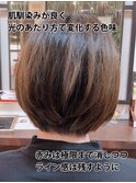 30代40代50代☆さら艶小顔大人まるみボブ