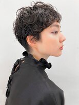 ピークアブー 銀座並木通り(PEEK-A-BOO)&nbsp;【デザインパーマ】マッシュショート×ニュアンスパーマ