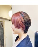 フラミンゴピンクのセパレートカラー