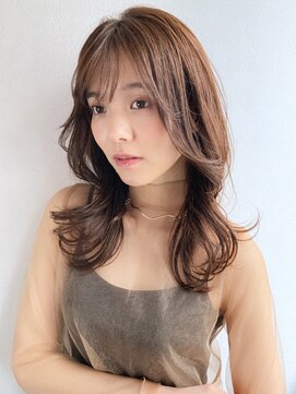 ノラ ギンザ(NORA GINZA) ロング×デジタルパーマ×シースルーバング 20代30代40代