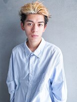 韓国/ブリーチ/表参道メンズカット/センターパート/オールバック