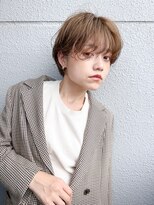 ロンドアジュール 横浜(Lond azur) ベージュ×ショート フェミニンショート