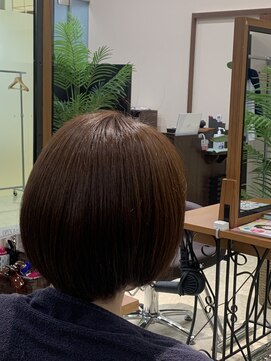 ブレス ザモール郡山店 【BLESS】30代40代50代人気/N.グレー《暖色艶カラー》/ショート