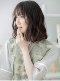 ゆるふわ大人ガーリー小顔レイヤーミディアムa越谷20代30代40代