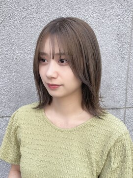 レクタ(recta) 外ハネボブ ブリーチ1回 ヘーゼルベージュ