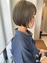 ヘアー アイス ルーチェ(HAIR ICI LUCE) コンパクトボブ 名古屋ボブ マットグレージュ 西田