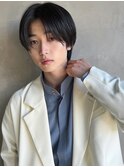 韓国風ナチュラルストレートセンターパート