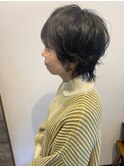 くせ毛風ウルフパーマ