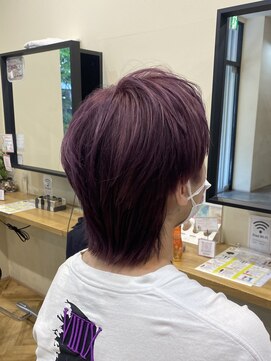 アルター(aL ter) メンズウルフ×カシスピンク【アルター鎌取店 今吉】