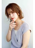 外はねボブ　透明感カラー　白髪ぼかし　名東区　大人女性