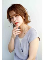 ウル(ulu)&nbsp;外はねボブ　透明感カラー　白髪ぼかし　名東区　大人女性