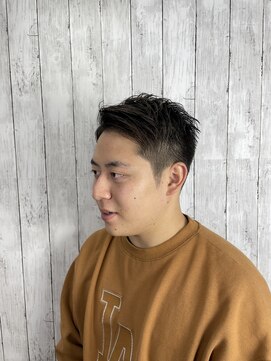 ビューティドレッセヤマノ 池袋パルコ(Beauty Dresse YAMANO) 【MEN'S HAIR】【ショート】【アップバング】【ソフトフェード】