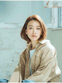 20代30代40代大人美人艶髪ボブ透明感前髪なしチークバング
