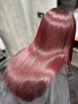 オルズ 渋谷(ALLZ) ボルドーケアブリーチハイトーンカラー髪質改善トリートメント