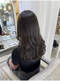 ブリーチなし透明感グレージュ