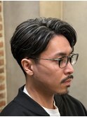 白髪をぼかしハイライト　魔裟斗　髪型　魔裟斗風カラー