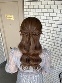 ハーフアップ お呼ばれヘア 参列ヘア イベントヘア ライブヘア