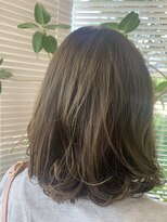 アース 三田南ウッディタウン店(HAIR&MAKE EARTH)&nbsp;大人かわいいミディアムボブハイライトカラー
