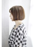 夏美髪質改善アプリコットオレンジハイライトカラーくびれヘア31