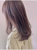似合わせカット&ラベンダーベージュ
