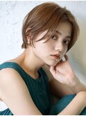 本厚木◎フェザーショート◎小顔マッシュボブ◎ベージュ髪質改善