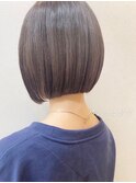 マロンベージュ/ボブ/前髪/レイヤー/小顔/髪質改善/縮毛矯正新宿