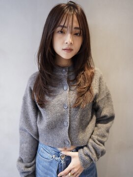 ニコ トウキョウ 渋谷(nico TOKYO) ロングレイヤーカット顔周りレイヤーウルフハッシュカット韓国