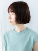 シースルーバング暖色系カラー小顔ボブd小山20代30代40代