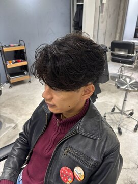 ハイプ(HYPE) フェザーパーマ/センターパート/シャドウパーマ/眉毛