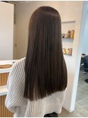 グレージュ　艶髪　髪質改善　ブリーチ　ピンクベージュ　韓国風