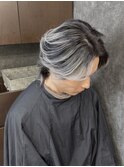 ハイライトカラーミルクティーベージュケアブリーチダブルカラー