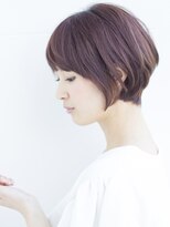 アトラスサロン 札幌大通り(Atras.salon)&nbsp;札幌/髪質改善/カシスベリー♪大人可愛いマッシュショートボブ