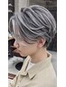 メンズカット＋ケアブリーチ＋眉カット【men's cut/ケアブリーチ】