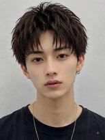 メンズサロン サンド 横浜(Men's salon sand)&nbsp;黒髪マッシュウルフラウンドショート