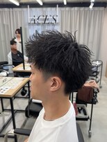 エース(ACES)&nbsp;メンズショート/短髪/シャドウパーマ/ウルフ/アクティブショート